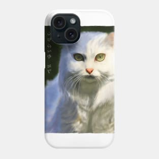 Persian Cat - White Phone Case