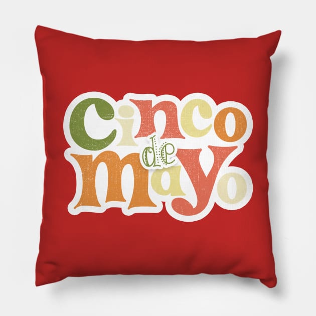 Cinco de Mayo Pillow by The Lucid Frog