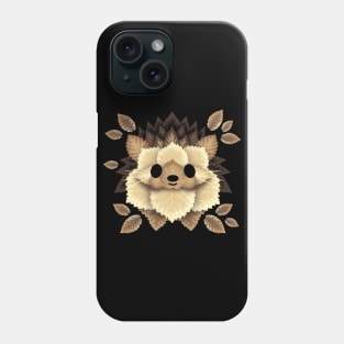 hedgehog of leaves Phone Case