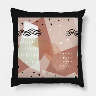 Minimal Colorful Abstract Pattern Pillow