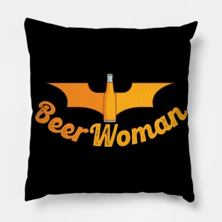 Beer Woman Pillow