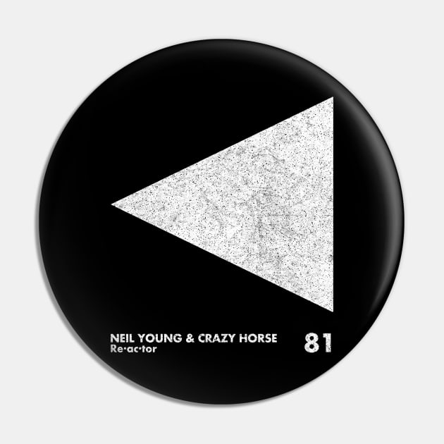 Neil Young / Re-Ac-Tor / Minimal Graphic Design Tribute Pin by saudade