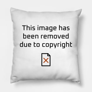 Copyright Claim (Black Text) Pillow