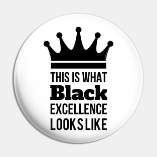 Black Excellence Pin