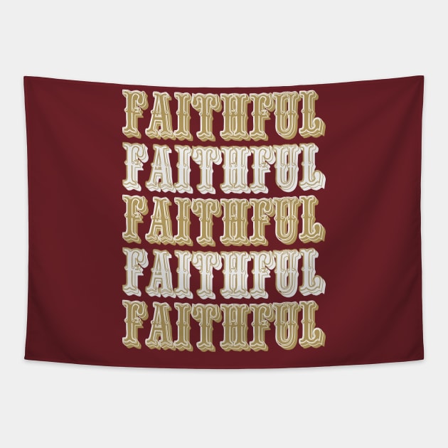 San Francisco Sunday Faithful Tapestry by Vector Deluxe