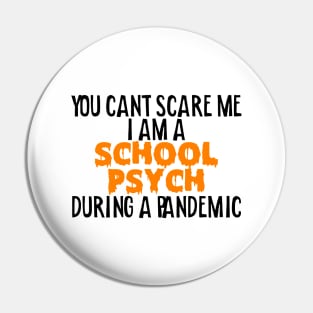 School Psychologist Halloween Shirt Pin