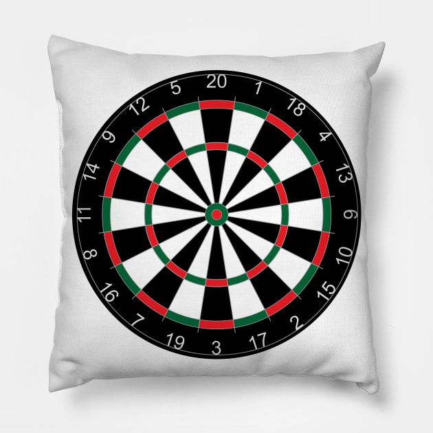 Dartboard Pillow by rheyes