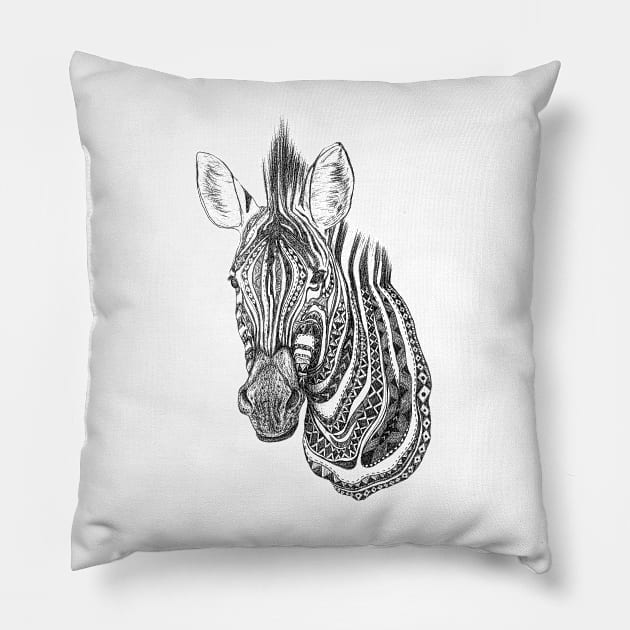 Zebra Pillow by sonice