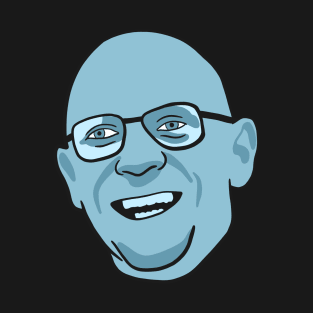 Foucault Minimal BLUE Portrait T-Shirt