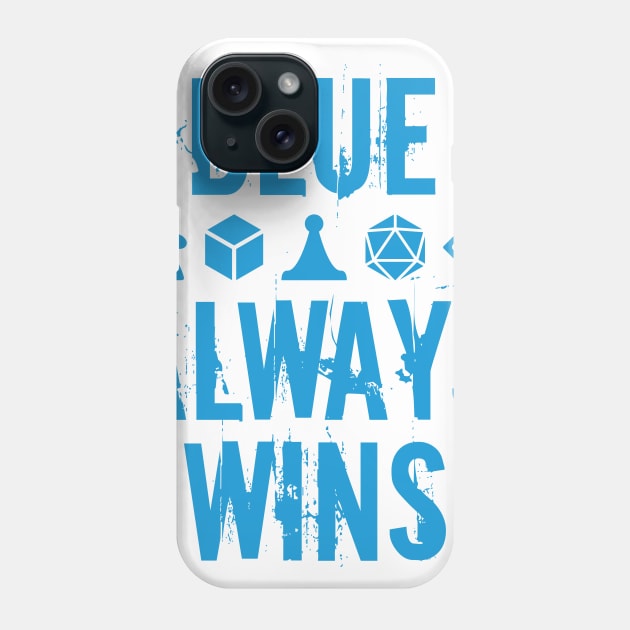 Blue Always Wins Phone Case by WinCondition