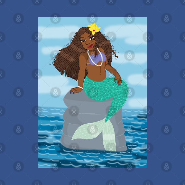 Beautiful Caribbean Mermaid by MidnightBlueDesigns