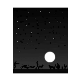 DOGS AND MOON T-Shirt