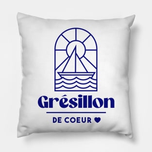 Heart cricket - Brittany Morbihan 56 Sea Ile de Groix Pillow