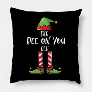 Snarky Sassy Elf Sarcastic Matching Family Christmas Party Pillow