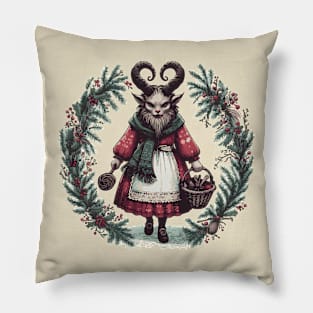 Krampus Christmas Pillow