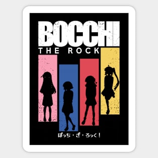 Bocchi the rock anime, All main characters: Hitori gotoh, Ryo yamada,  Ikuyo kita, Nijika ijichi, Aesthetic japan streetwear style, Distressed  white Canvas Print for Sale by Animangapoi