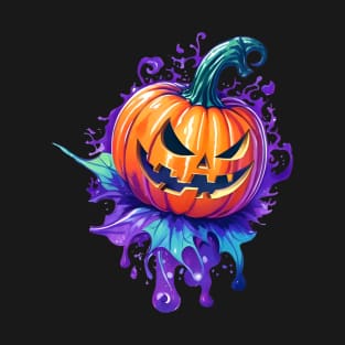 Halloween Pumpkin Graffiti style T-Shirt