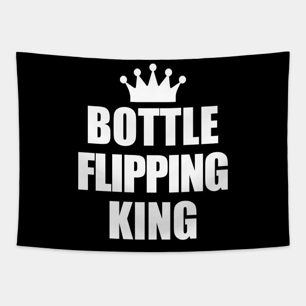 Bottle Flipping King Tapestry by TShirtWaffle1