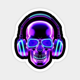 Neon Purple Gothic Grins Magnet
