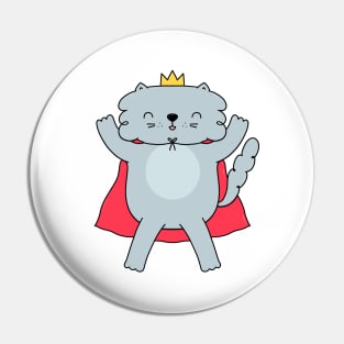 King of the house cat Pin