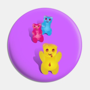 Zombie Gummy Bears Pin