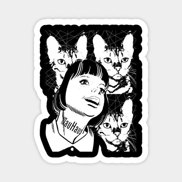 Tres Gatos Magnet by MauHaus