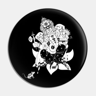 Lord Ganexa / Ganesha - The Obstruction Destroyer Pin