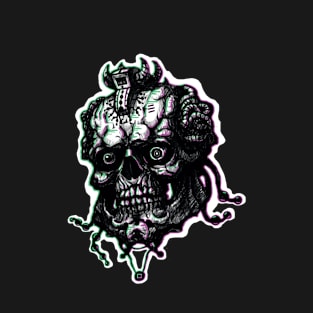 cyberpunk skull v2 T-Shirt