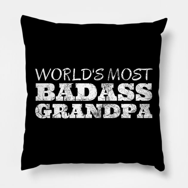 World's Most Badass Grandpa Pillow by IndiPrintables