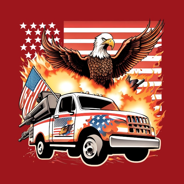 Eagle's Flag Truck Explosion by trubble