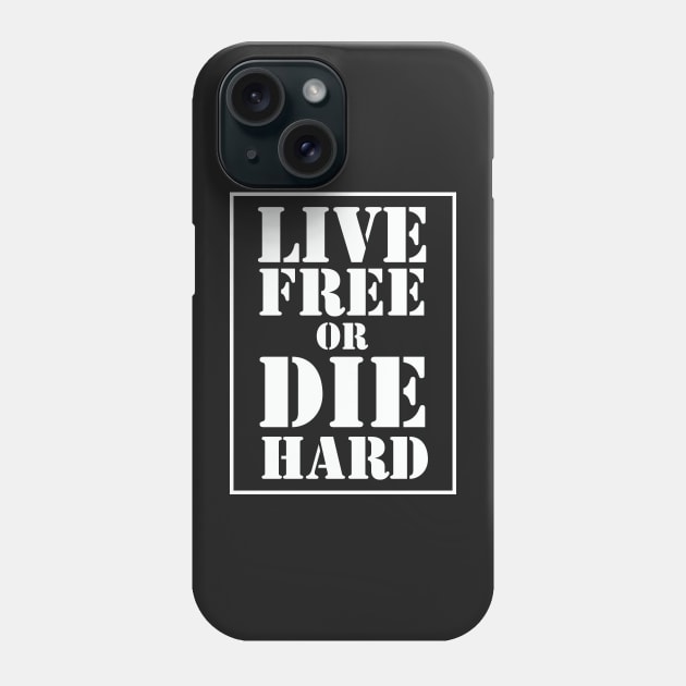 Live Free Or Die Hard - White Phone Case by Fashionlinestor