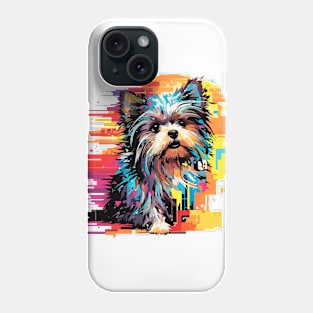 Yorkshire Terrier Dog Pet World Animal Lover Furry Friend Abstract Phone Case