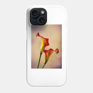 Lovely pair of Calla lilies Phone Case