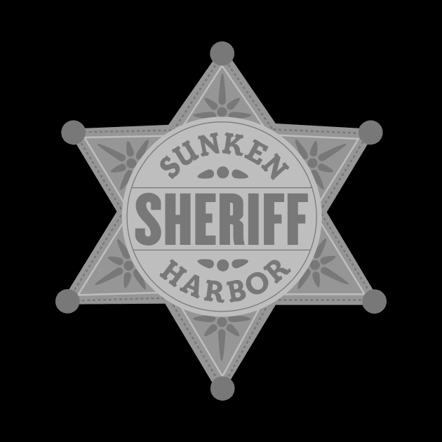 Small Sunken Harbor Sheriff Badge by Fireside Mystery Theatre