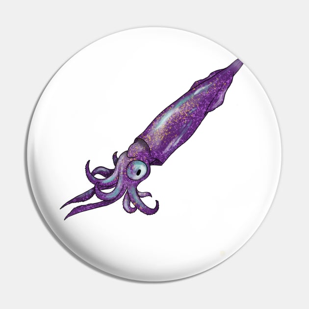 Baby Squid Pin by mycologist