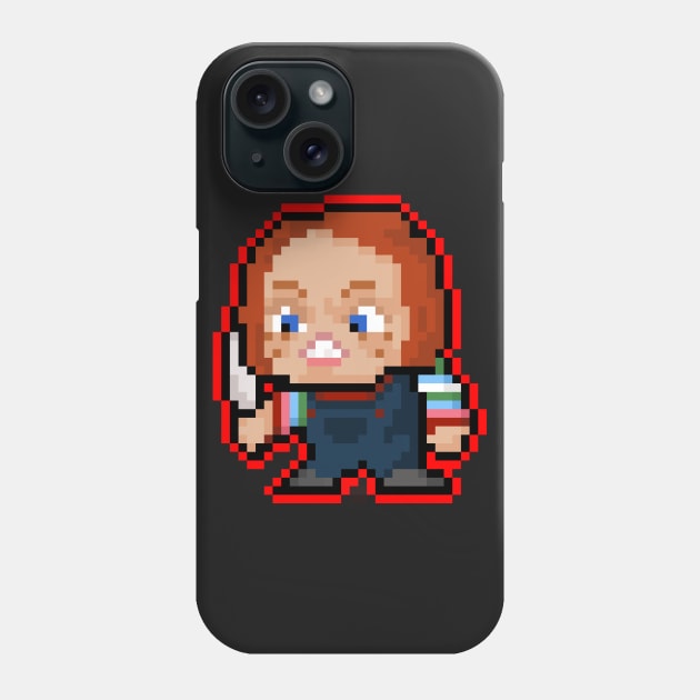 Pixel Chucky Phone Case by RetroPixelWorld