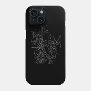 Girl with lillies Phone Case