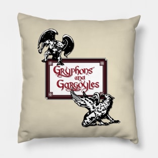 Gryphons and Gargoyles Pillow