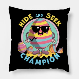 Hide and Seek Champion Egg - Funny Easter Bunny Pillow