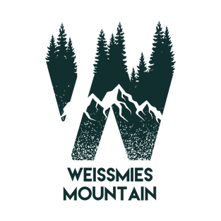 Weissmies Mountain Back Print Design T-Shirt