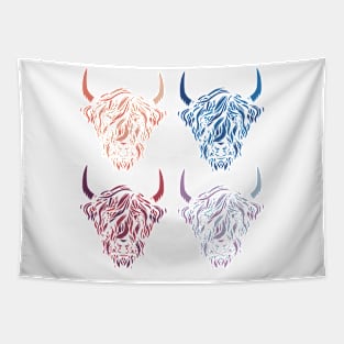 Highland Cows Graphic Tapestry