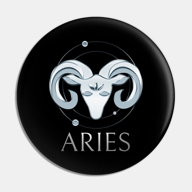 Aries Zodiac Sign Pin by Author Gemma James