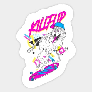 Do a kickflip Sticker for Sale by smoirartwork