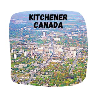 Kitchener Canada Skyline Painting T-Shirt