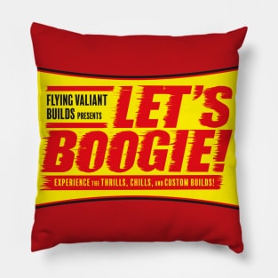 Let's Boogie - 50's Movie Style (Red) Pillow