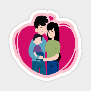 Family Parents Mother Parent Father Together Magnet