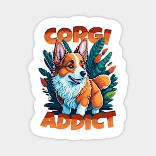 Corgi addict Magnet