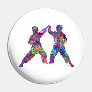 Taekwondo kids fight Pin