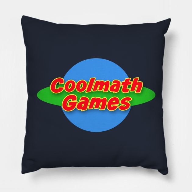 Coolmath Planet Logo Pillow by Coolmath Games