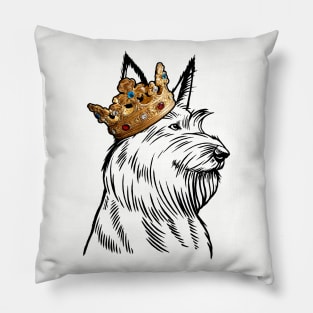 Berger Picard Dog King Queen Wearing Crown Pillow